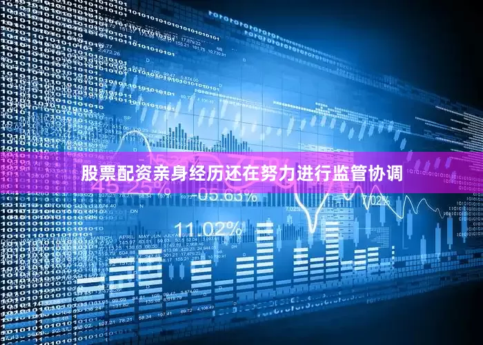 股票配资亲身经历还在努力进行监管协调