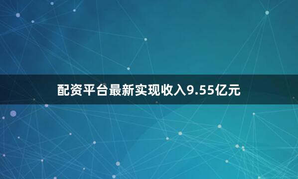 配资平台最新实现收入9.55亿元